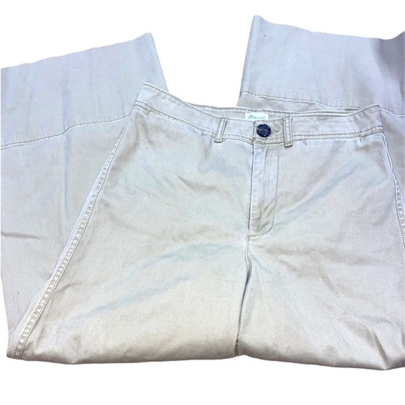 Madewell size 27 tan wide leg crop pants - Picture 4 of 8